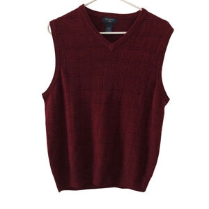Dockers V Neck Classic Sweater Vest Mens Size Medium Preppy